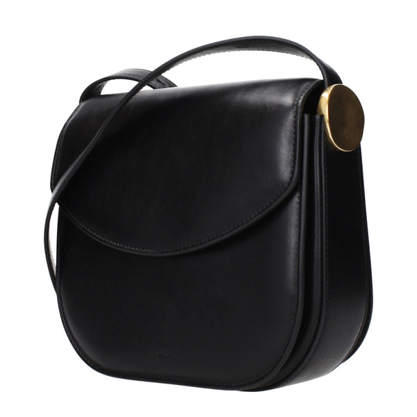 Jil Sander Black Leather Crossbody Bag