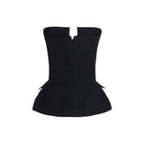 Magda Butrym Black Silk Blouse