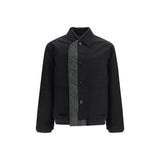 Sacai Black Nylon Bomber