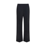 Khaite Black Polyester Casual Pants