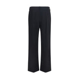 Khaite Black Polyester Casual Pants