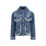 Ganni Blue Cotton Denim Jacket