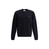 Ami Paris Black Cotton Sweatshirt