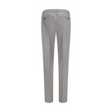 PT Torino Gray Wool Oves Aries Casual Pants