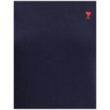 Ami Paris Blue Merino Wool Turtleneck