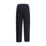 Giorgio Armani Blue Wool Oves Aries Dress Pants
