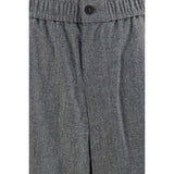 Giorgio Armani Gray Wool Oves Aries Casual Pants