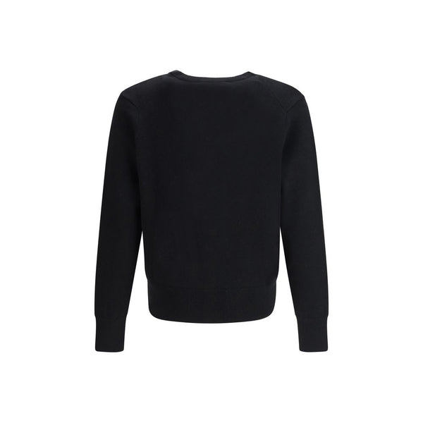 Ami Paris Black Wool Oves Aries Cardigan