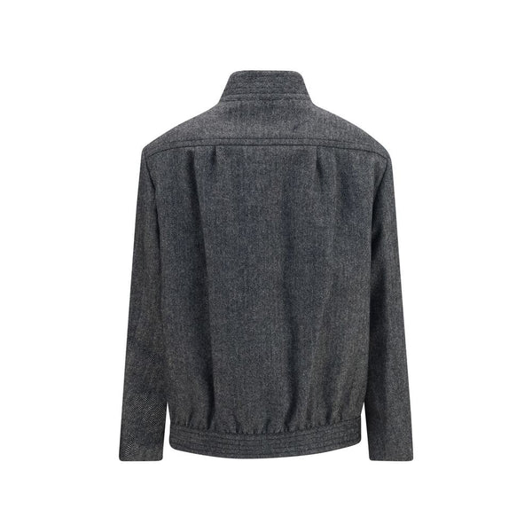 Blazé Milano Gray Wool Oves Aries Shell Jacket