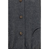 Blazé Milano Gray Wool Oves Aries Shell Jacket