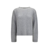 Fabiana Filippi Gray Cashmere Sweatshirt