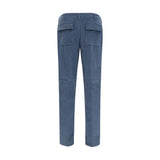 Etro Blue Cotton Casual Pants