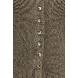Khaite Bicolor Cashmere Cardigan