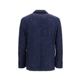 Etro Blue Wool Oves Aries Jacket