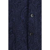 Etro Blue Wool Oves Aries Jacket