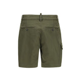 Dsquared² Bicolor Cotton Bermuda Shorts