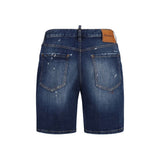 Dsquared² Blue Cotton Bermuda Shorts