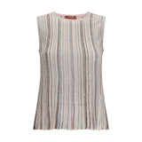 Missoni Multicolor Rayon Sleeveles T-Shirt