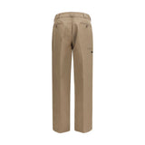 Prada Brown Cotton Casual Pants