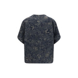 Giorgio Armani Blue Cotton Denim Jacket