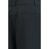 Giorgio Armani Black Silk Casual Pants