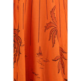 Alemais Orange Linen Casual Dress