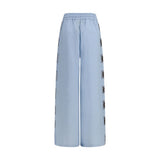 Alemais Blue Linen Casual Pants