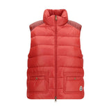 Moncler Red Polyamide Sleeveless Jacket