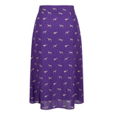 Trussardi Jeans Purple Viscose Women Skirt