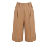 Trussardi Jeans Beige Viscose Women Shorts