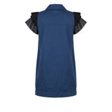 Trussardi Jeans Blue Polyester Women Jacket
