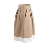 Trussardi Jeans Beige Cotton Women Skirt