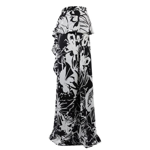 Trussardi Jeans Black Polyester Women Skirt