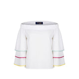 Trussardi Jeans White Cotton Women Shirt