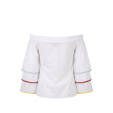 Trussardi Jeans White Cotton Women Shirt