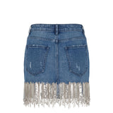 Trussardi Jeans Blue Denim Women Skirt
