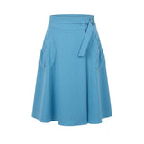 Trussardi Jeans Blue Polyester Women Skirt