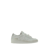 Golden Goose White Goatskin Low Top Sneakers