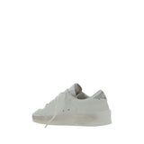 Golden Goose White Goatskin Low Top Sneakers