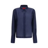 The Latest Blue Wool Oves Aries Dress Shirt