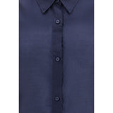 The Latest Blue Wool Oves Aries Dress Shirt