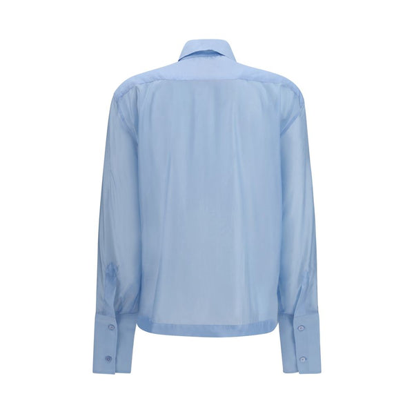 The Latest Blue Wool Oves Aries Dress Shirt