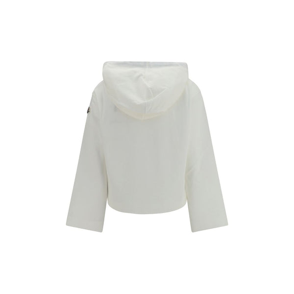 Moncler White Cotton Sweatshirt
