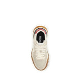 Moncler Beige Polyamide Athletic Sneakers