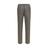Prada Brown Wool Oves Aries Dress Pants