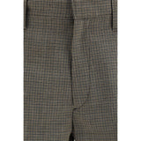 Prada Brown Wool Oves Aries Dress Pants