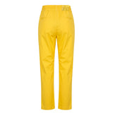 Trussardi Jeans Yellow Cotton Women Pant