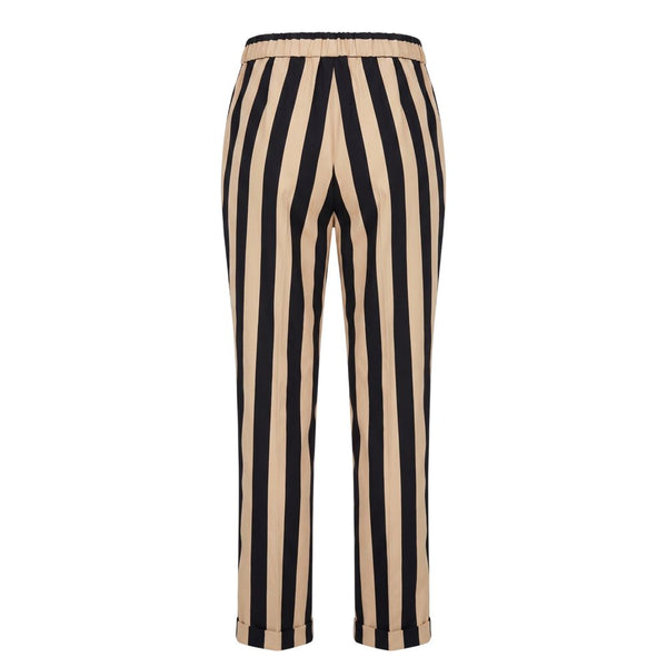 Trussardi Jeans Black Viscose Women Trousers