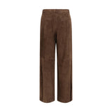 Arma Brown Leather Pants