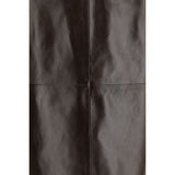 Arma Brown Leather Long Skirt